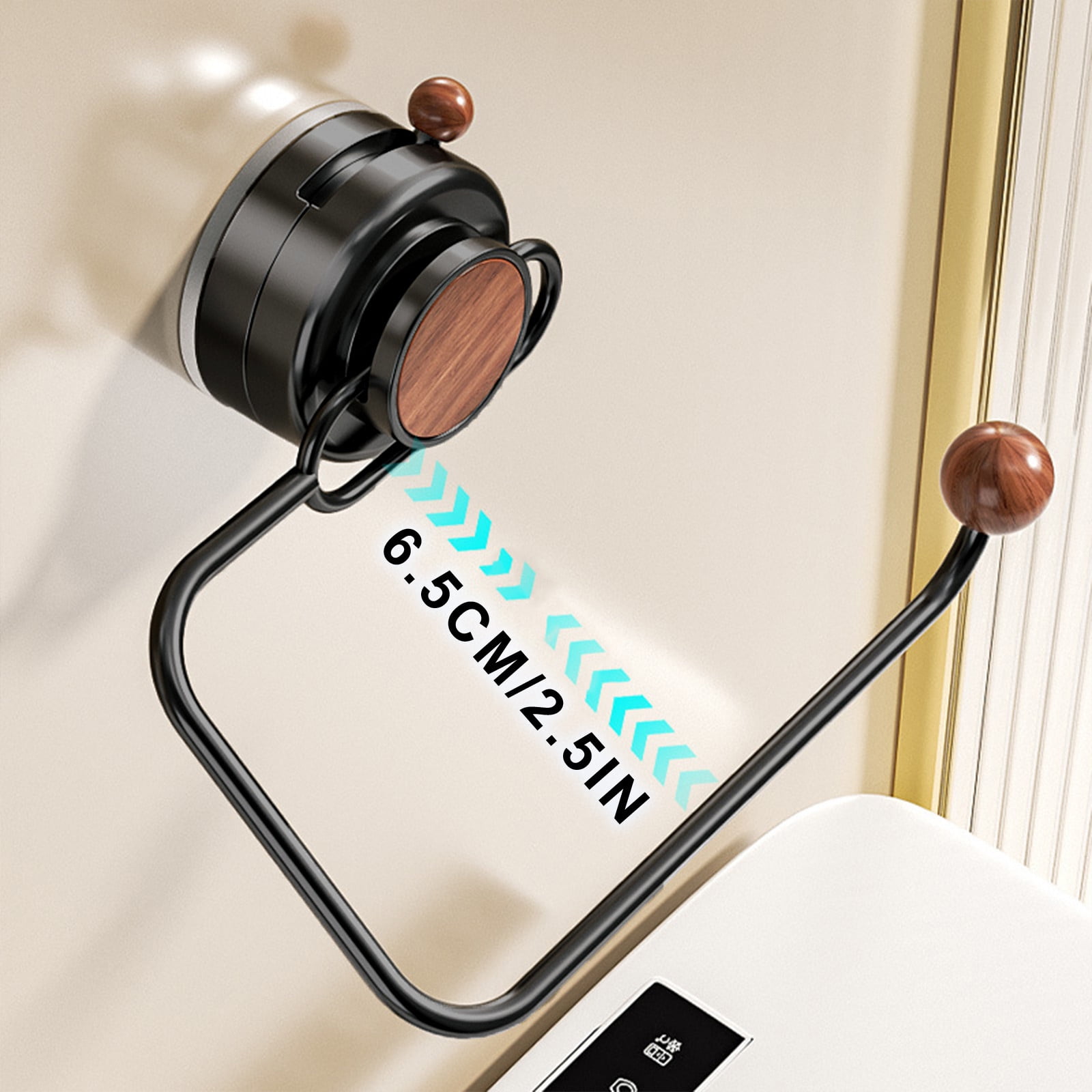JilgTeok 5 Packs Vintage Toilet Paper Roll Rack Wall Mounted 180 Degree Rotation Easy Use Suction Cup Paper Towel Holder for Bathroom Kitchen Washroom
