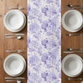 thumbnail image 6 of Purple Floral Table Runner - 70 Inch Long, Kitchen Dining Table Runner Dresser Scarves, Hydrangeas Flower Spring Summer Botanical Farmhouse Decor for Coffee Tables Wedding Party Banquet, 6 of 8