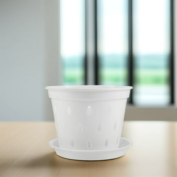 FESTFENDS 5Jgo Macetas Para Transparentes Con Drenaje Y Aireación Para Uso En Invernadero