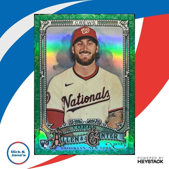 2025 Topps Allen & Ginter Dylan Crews Chrome Green /99 #120 Washington Nationals