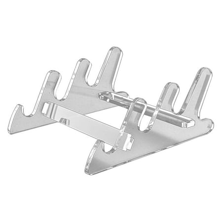

Clear Display Stand for Mechanical Keyboards Durable Heavy Duty 3 Slots Keyboards Display Shelf Acrylic Holder for Home