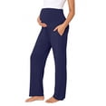 thumbnail image 2 of SROBPTY Womens Maternity Pants High Waist Straight with Pockets Breathable Stretch, 2 of 5