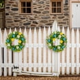 thumbnail image 4 of JHyouerji Artificial Spring Wreath Flower Colorful Floral Wreath Summer for Front Door Home Wall Window Party Festival Wedding Decor, 4 of 9