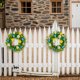 thumbnail image 4 of Courtyard Simulation Green Plants Flower Wreath Artificial Daisys Simulation Flower Wreath Small Flower Wreath Home Door Hanging, 4 of 9