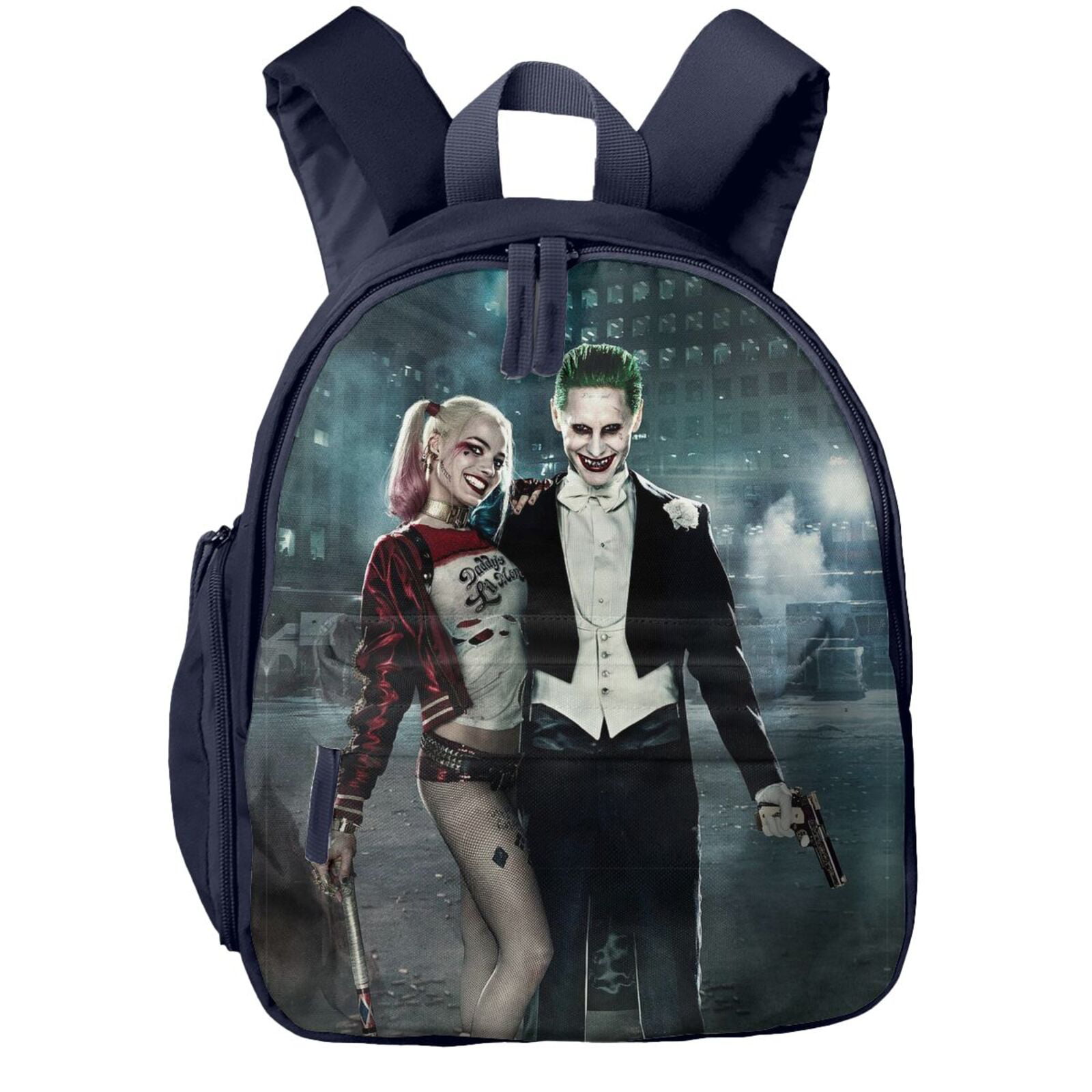 The Joker Backpack Knapsack Travel PU Leather Student Bags DC Cosplay Gifts New 