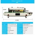 thumbnail image 6 of EQCOTWEA FR-770 Continuous Sealing Machine Horizontal Digital Display Band Bag Sealer, 6 of 11