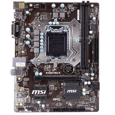 Socket 478 Matx Motherboard - Certified refurbished Grade A MSI B150M PRO-D Intel B150 Socket 1151 mATX Motherboard w/DVI, Audio & GbLAN