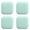 Green, variant on TOP-MAX 4PCS Square Self-Adhesive Door & Wall Collision Stoppers Soft Gel Door Bumper Mini Doorknob Door Handle Bumper