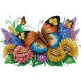 thumbnail image 1 of Kit Con Forma Especial Parcial 5D DIY Y Mariposa 40x30cm, 1 of 9