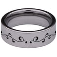 thumbnail image 4 of Sugar Skull Tungsten Carbide Ring, 4 of 9
