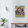 thumbnail image 3 of COMIO Football Player Watercolor Wall Art Eat Sleep Play Football Canvas Painting Prints for Home Office Wall Decor Framed Sports Artwork Gifts, 3 of 4