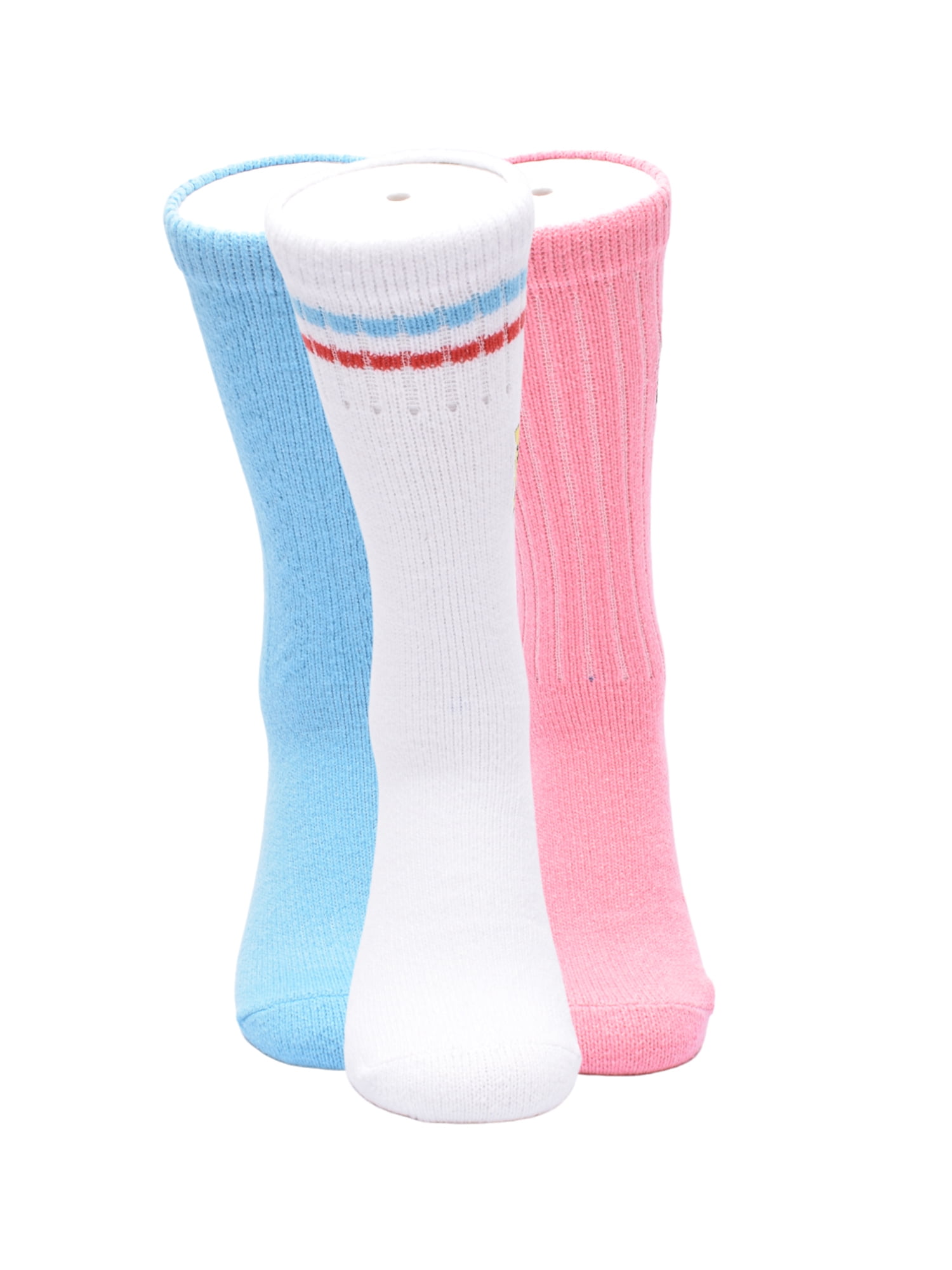 Nickelodeon SpongeBob Pants Women's' 3-Pack Boot Socks, Sock Size 9-11