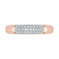 thumbnail image 3 of 1/4 Carat Round Diamond Wedding Band Ring in 10K Rose Gold (Ring Size 4.5) (SI1-SI2 Clarity), 3 of 4