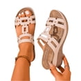 thumbnail image 3 of YOUYEDIAN Orthopedic Sandals for Women Arch Support Flat Wedge Sandals Wide Width Non Slip Slip on Hiking Shoes Comfort Orthopedic Shoes, 3 of 6