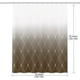thumbnail image 6 of Chocolate Brown Shower Curtain Set for Men Waterproof Shower Curtains for Bathroom Textured Farbic Cloth Ombre Shower Curtain 72 x 72 Inches, Espresso Tone, 6 of 6