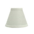 thumbnail image 2 of Aspen Creative 32119-2 Small Hardback Empire Shape Chandelier Clip-On Lamp Shade Set (2 Pack), Transitional Design in Pearl Linen, 6" bottom width (3" x 6" x 5"), 2 of 7