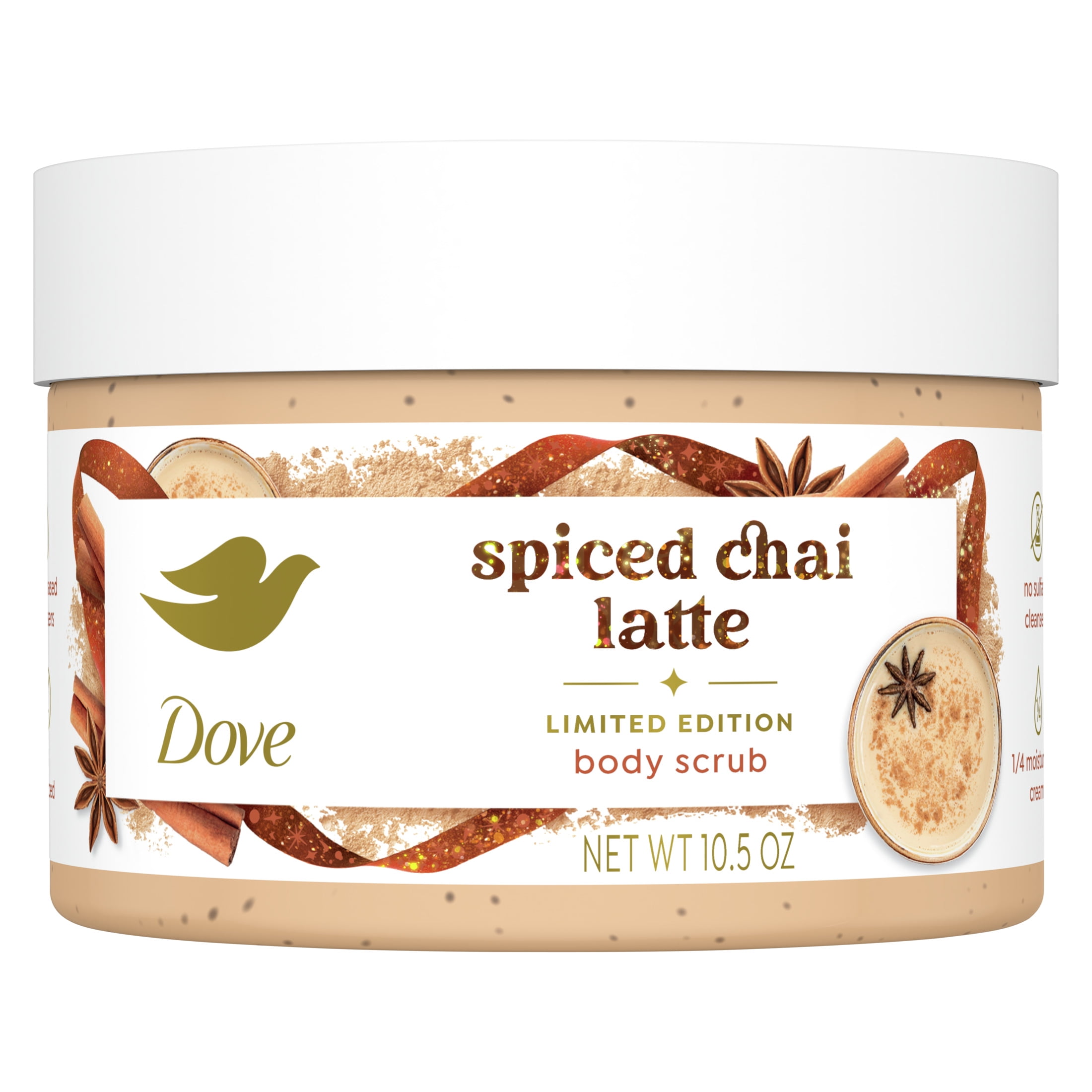 Dove, Body Scrub, 10.5 oz, Spiced Chai Latte Holiday Limited