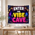 thumbnail image 5 of Enter the Vibe with Cave Graphic Entrance Dominated, Inspirational Illustration for Art Lovers, Typography Wall Art, Mother'S Day Gift, Tapestry Wall Hanging for Bedroom and Dorm, 5 of 7