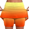 thumbnail image 2 of USSUMA Womens Colorblock Mid‑Rise Skort with Inner Brief Stretchy Breathable Pull‑On Waist Pocketed Design for Running Tennis Golf Workout and Casual Summer Outings, Activewear, Skort, 2 of 7