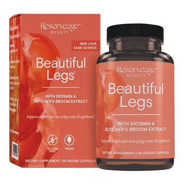 Reserveage, Beautiful Legs Skin Care Supplement for Smooth Healthy Veins 30 caps