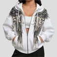 thumbnail image 2 of oqasdz Sweatshirt for Women Hoodie with Front and Back Wing Designs Long Sleeve Pullover Fashion Streetwear Versatile Casual Dailywear, 2 of 6