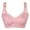 Pink-a, variant on Training Bra Women Fashion Printed Bra Wire-Free Underwear Pullover Bra Everyday Underwear V-Neck Full-Coverage Bra Feature Hook and Eye Closure Balconette Bra Style Y-448 , Orange 80