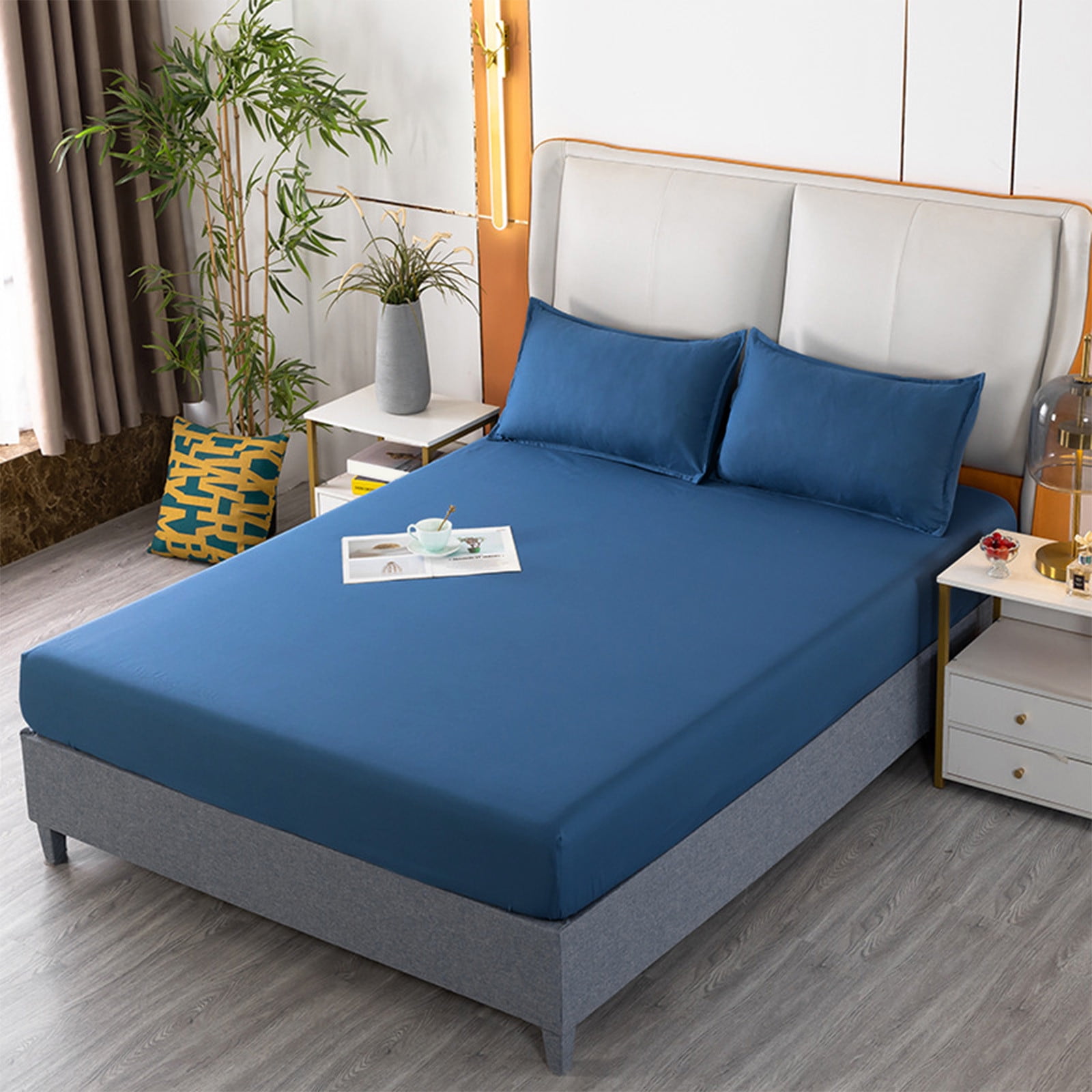 Twin Fitted Sheet for Boys Girls Basics Lightweight Super Soft Comforter Twin Fitted Sheet Kids Mattress, Fade Resistant Soft Microfiber Sheet 11 inch Deep Pockets 78x55 inch, All Seasons Use