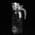thumbnail image 3 of Botella de jugo transparente acrílica de 1,6 l, recipiente para hervidor de agua, jarra de jugo helada con tapa para Bar Home1.6L, 3 of 8