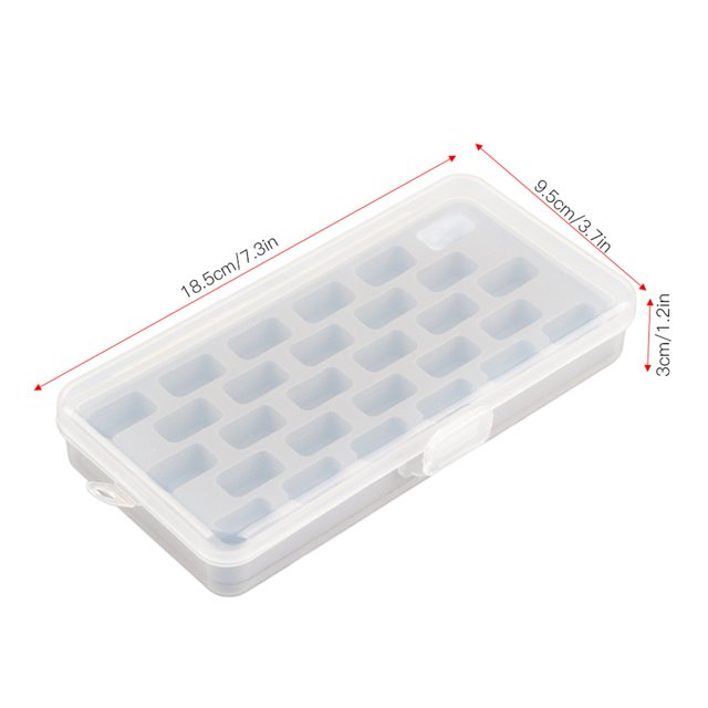 Sewing Spool Plastic Box, Sewing Thread Spool Box Portable Plastic Spool Box 28 Tablets Case For People Who Using Sewing Machines And Related Workers