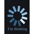 thumbnail image 4 of I'm Thinking Print Casual Sports Tee, Fashionable Short Sleeves Workout T-shirt Top, Women's Activewear, 4 of 7