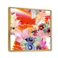 thumbnail image 3 of Designart 'Wildflowers and Vibrant Wild Spring Leaves VII' Modern Framed Canvas Wall Art Print, 3 of 5