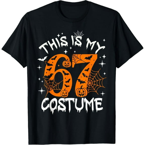 This is My Halloween 67 Costume Number 6 7 Meme Saying 6 7 T-Shirt