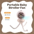 thumbnail image 4 of Ventilador Portátil para Cochecito de con Clip, Recargable por USB, con Luz y Música, Ideal para Cochecitos, Patinetes y Uso Al Aire Libre., 4 of 5