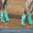 thumbnail image 7 of Harrison Howard Horse Fly Boots Perfect Contoured Fit Leg Guards Dense Mesh Boots with Ventilated Comfort Reliable Protection from Summer Elements Set of 4 Mint Large, 7 of 7
