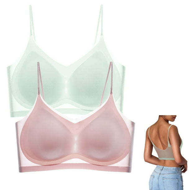 WILLBEST Brasier Sujetador De Mujer Con Hebilla Frontal, Borde De Encaje, Sin Aro De Acero, Ajuste Sin Costuras, Para Yoga, Dormir, Talla Grande 877
