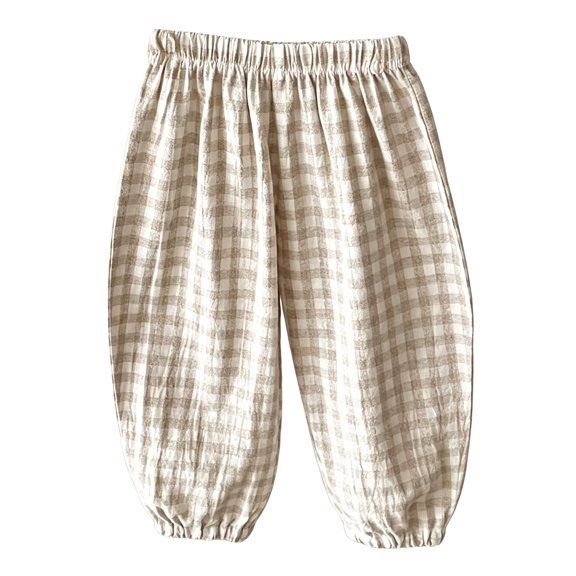 JFOPQVSM Classic Casual Pants for Boys Thin Cotton Stripe Elastics Waist Spring Summer Trousers Toddler Long Pants (0-8Y)