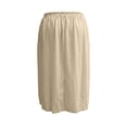 thumbnail image 4 of Arlun Women's High Waisted Button Front Midi Skirts Summer Solid Color Loose Fit Below Knee Flowy A-Line Skirt with Pockets 2026 Simple and Stylish Beach Casual Skirts Khaki XL, 4 of 6