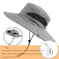 thumbnail image 6 of Sun Hats for Men/Women, Wide Brim Bucket Hat Waterproof Breathable Packable Boonie Hat for Fishing UPF 50 UV Protection, 6 of 7