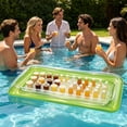 thumbnail image 4 of MMJ Pool Float Inflatable Snack Bar Floating Drink Cooler Fruit Tray Cup Holder for Summer Party 49.61x25.59in, 4 of 6