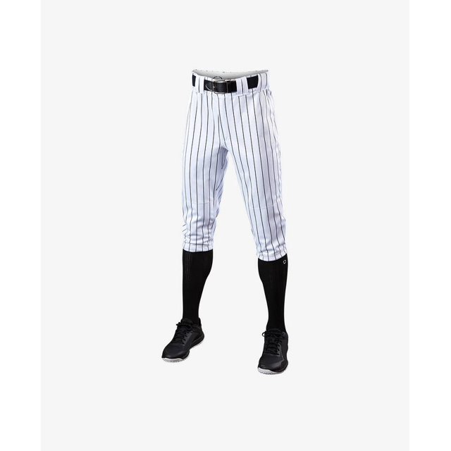 EvoShield Salute Pinstripe Adult Knicker Baseball Pant, White / Black