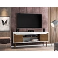 thumbnail image 3 of Manhattan Comfort Bradley Wood TV Stand for TVs up to 60" in White/Brown, 3 of 5