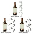 thumbnail image 7 of Wall-Mounted Wine Rack Wine Bottle Display Rack 3Pcs Metal Wine Cork Holder Wall Decor, 7 of 7