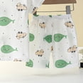 thumbnail image 5 of Gubotare Summer Pjs for Boys Unisex Babies' Snug-Fit Cotton Footed Pajamas 3T 4T (Green,3-4 Years), 5 of 5