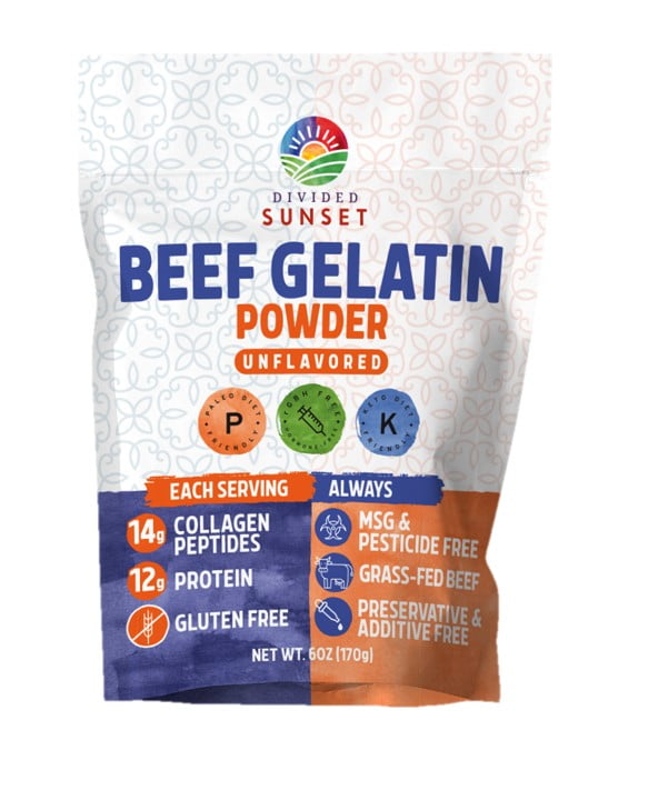 Divided Sunset Gluten-Free Beef Gelatin Powder, 6 Oz - Walmart.com