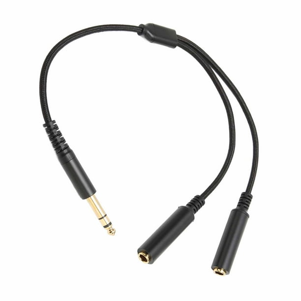 Cable estéreo macho a enchufe doble hembra, cable estéreo macho a enchufe macho de 6,35 mm a doble enchufe hembra Cable estéreo divisor Y Tecnología avanzada
