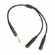 thumbnail image 3 of Conector macho estéreo de 6,35 mm a cable de enchufe hembra doble Cable divisor en Y de 6,35 mm de 1/4 pulgadas con enchufe chapado en oro de 11,8 pulgadas, 3 of 8