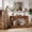 Brown, variant on 47" Farmhouse Console Table with Charging Station, 2-Tier Entryway Table with Storage, Sofa Table with 2 AC Outlets, USB and Type-C Port,Black