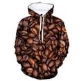 thumbnail image 2 of Spring Nouveau Sweat à Capuche Mode Imprimé 3D Grains de Café pour Hommes et Femmes Pull Décontracté, 2 of 5
