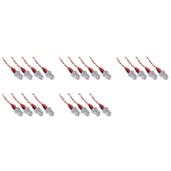 HobbyFlip 3.7v Red LED Lights Set Night Red LED (H107C-a33) Compatible with DBPower RC Quadcopter Drone 5 Pack