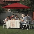 thumbnail image 5 of Pure Garden 10-Foot Offset Patio Umbrella with Easy Crank and Base (Red), 5 of 5